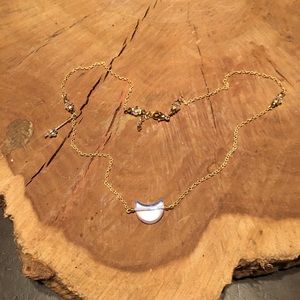 Hand Crafted Crystal Moon 🌙 Necklace✨